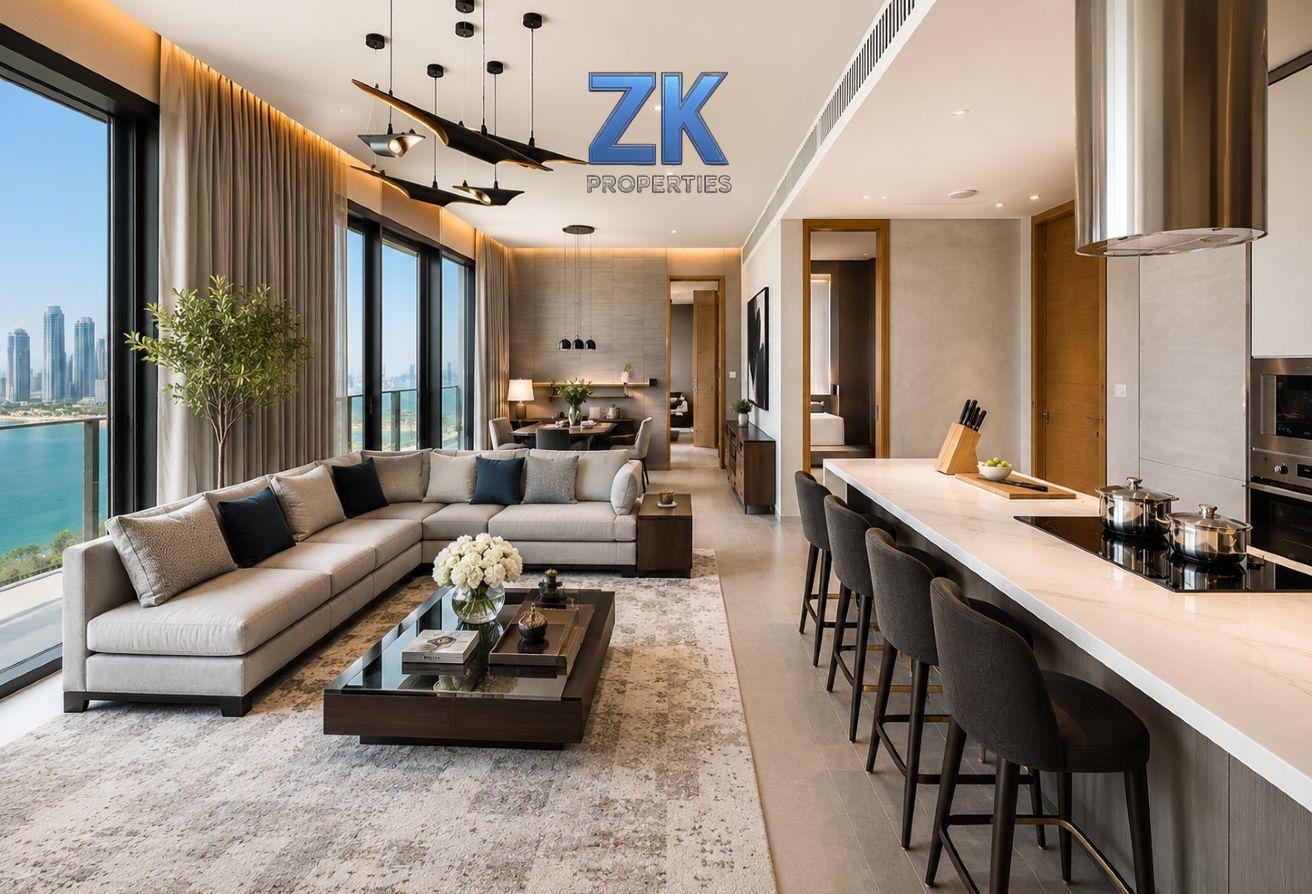 Bluewaters living and dining area from a ZK Properties listing